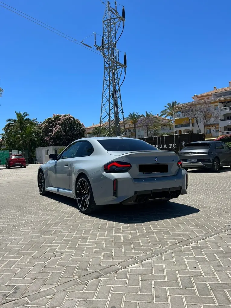 BMW M2 2024, exterior — St. Tropez Luxury Car, Saint-Tropez. BMW M2 in Saint-Tropez The 2024 BMW M2 is available to rent in Saint-Tropez as a sport…