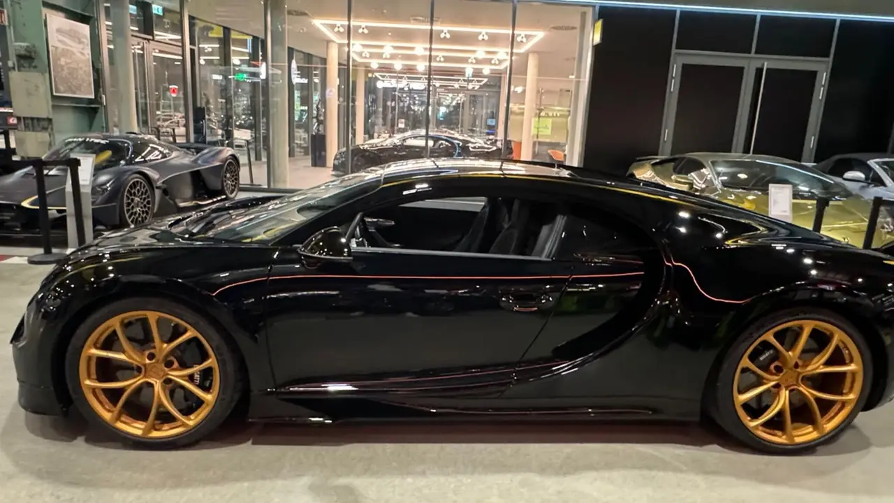 Bugatti Chiron 110 Ani 2019, exterior — St. Tropez Luxury Car, Saint-Tropez. Bugatti Chiron 110 Ani in Saint-Tropez The Bugatti Chiron 110 Ani, a 2019 supercar, is…