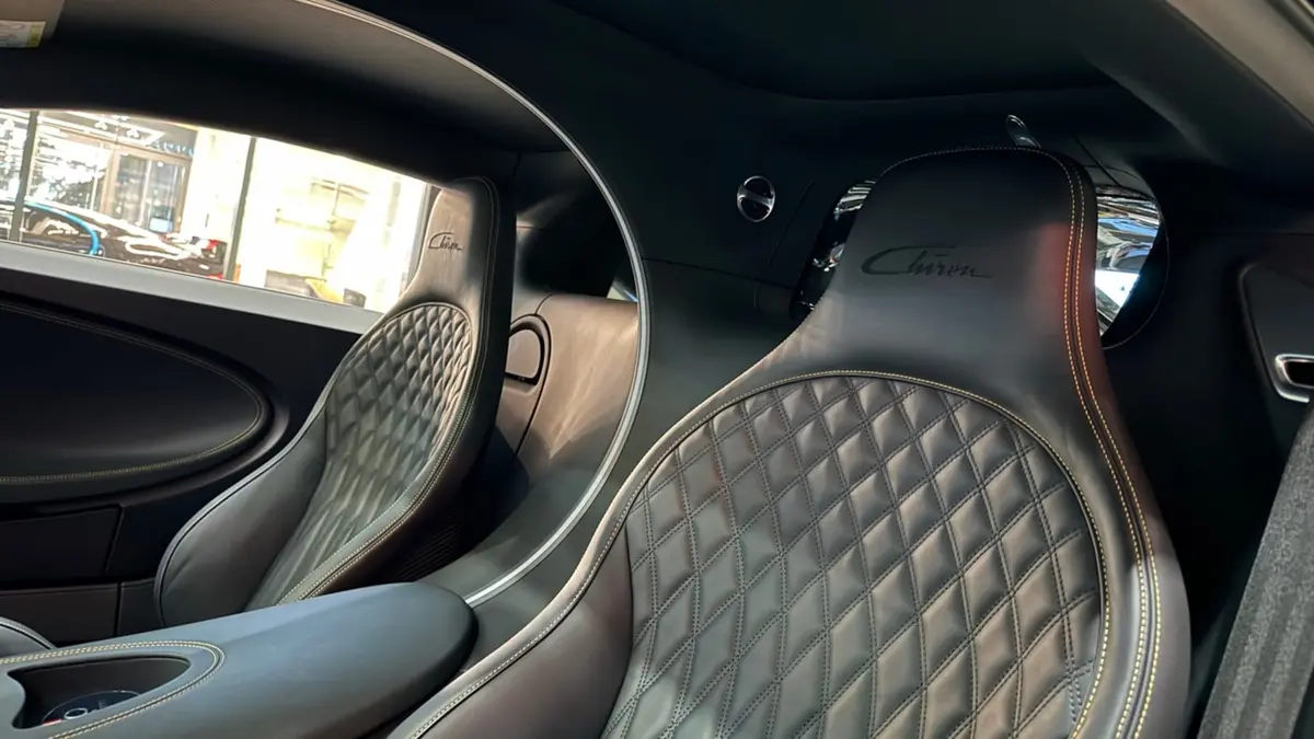 Bugatti Chiron 110 Ani 2019, dashboard — St. Tropez Luxury Car, Saint-Tropez. Bugatti Chiron 110 Ani in Saint-Tropez The Bugatti Chiron 110 Ani, a 2019 supercar, is…
