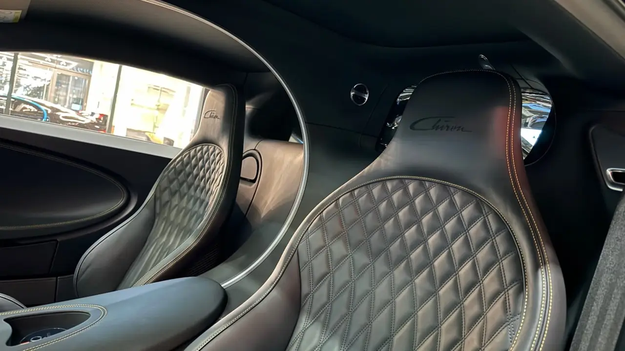 Bugatti Chiron 110 Ani 2019, dashboard — St. Tropez Luxury Car, Saint-Tropez. Bugatti Chiron 110 Ani in Saint-Tropez The Bugatti Chiron 110 Ani, a 2019 supercar, is…