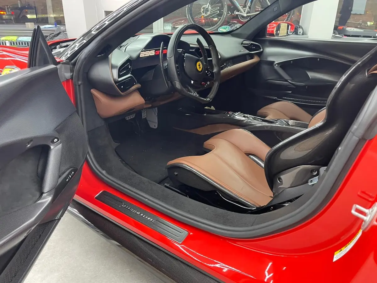 Ferrari 296 GTB 2023, front view — St. Tropez Luxury Car, Saint-Tropez. Ferrari 296 GTB in Saint-Tropez The Ferrari 296 GTB is available for rental in…
