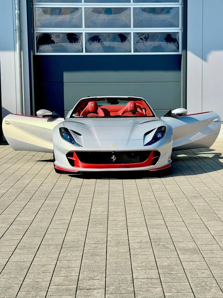 Ferrari 812 GTS 2024, exterior — St. Tropez Luxury Car, Saint-Tropez. Ferrari 812 GTS in Saint-Tropez The Ferrari 812 GTS 2024 is available for hire in…