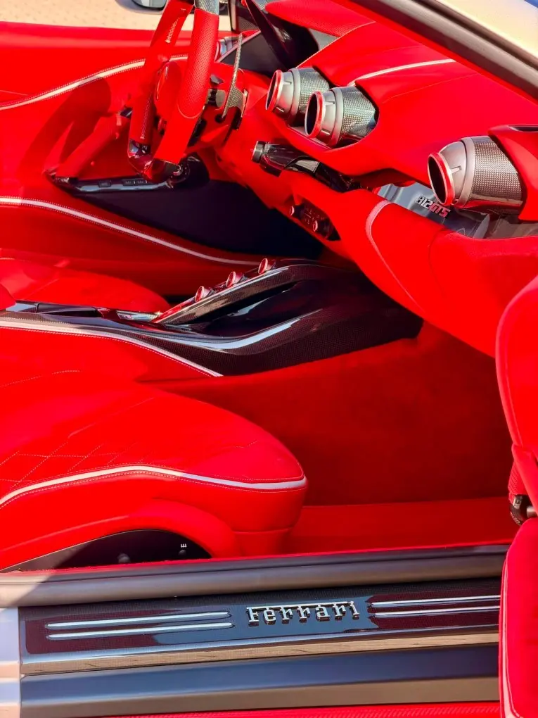 Ferrari 812 GTS 2024, interior — St. Tropez Luxury Car, Saint-Tropez. Ferrari 812 GTS in Saint-Tropez The Ferrari 812 GTS 2024 is available for hire in…