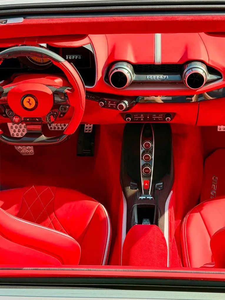 Ferrari 812 GTS 2024, dashboard — St. Tropez Luxury Car, Saint-Tropez. Ferrari 812 GTS in Saint-Tropez The Ferrari 812 GTS 2024 is available for hire in…