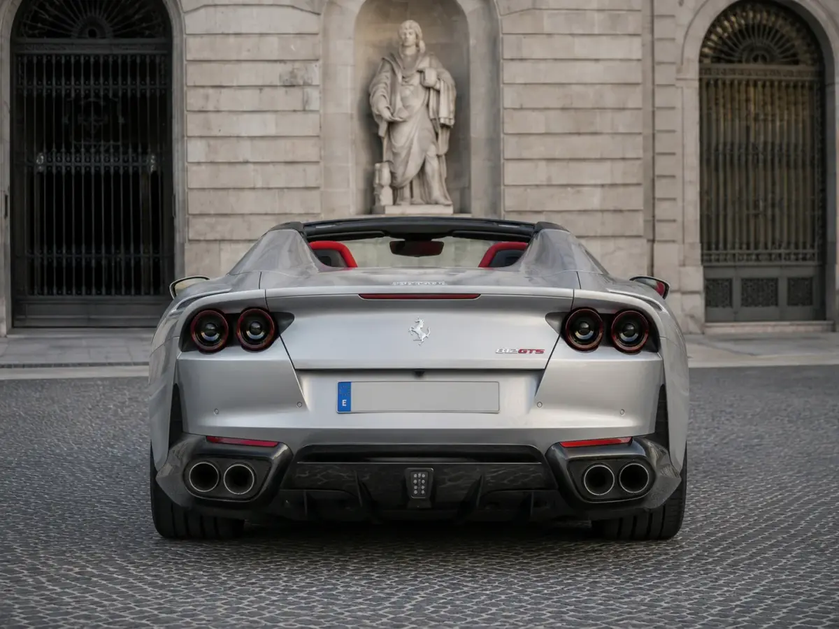 Ferrari 812 GTS 2024, exterior — St. Tropez Luxury Car, Saint-Tropez. Ferrari 812 GTS in Saint-Tropez The Ferrari 812 GTS 2024 is available to rent in…