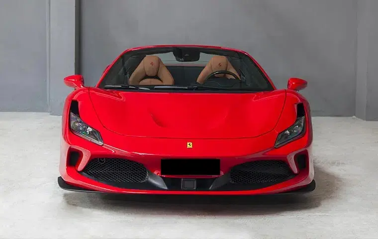 Ferrari F8 Tributo Spider Red 2023, front view — St. Tropez Luxury Car, Saint-Tropez. Ferrari F8 Tributo Spider Red in Saint-Tropez The Ferrari F8 Tributo Spider Red, a 2023…