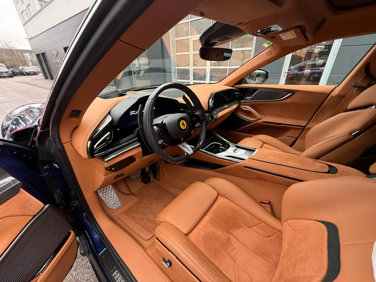 Ferrari Purosangue 2024, rear view — St. Tropez Luxury Car, Saint-Tropez. Ferrari Purosangue in Saint-Tropez The Ferrari Purosangue 2024 is available to rent in…
