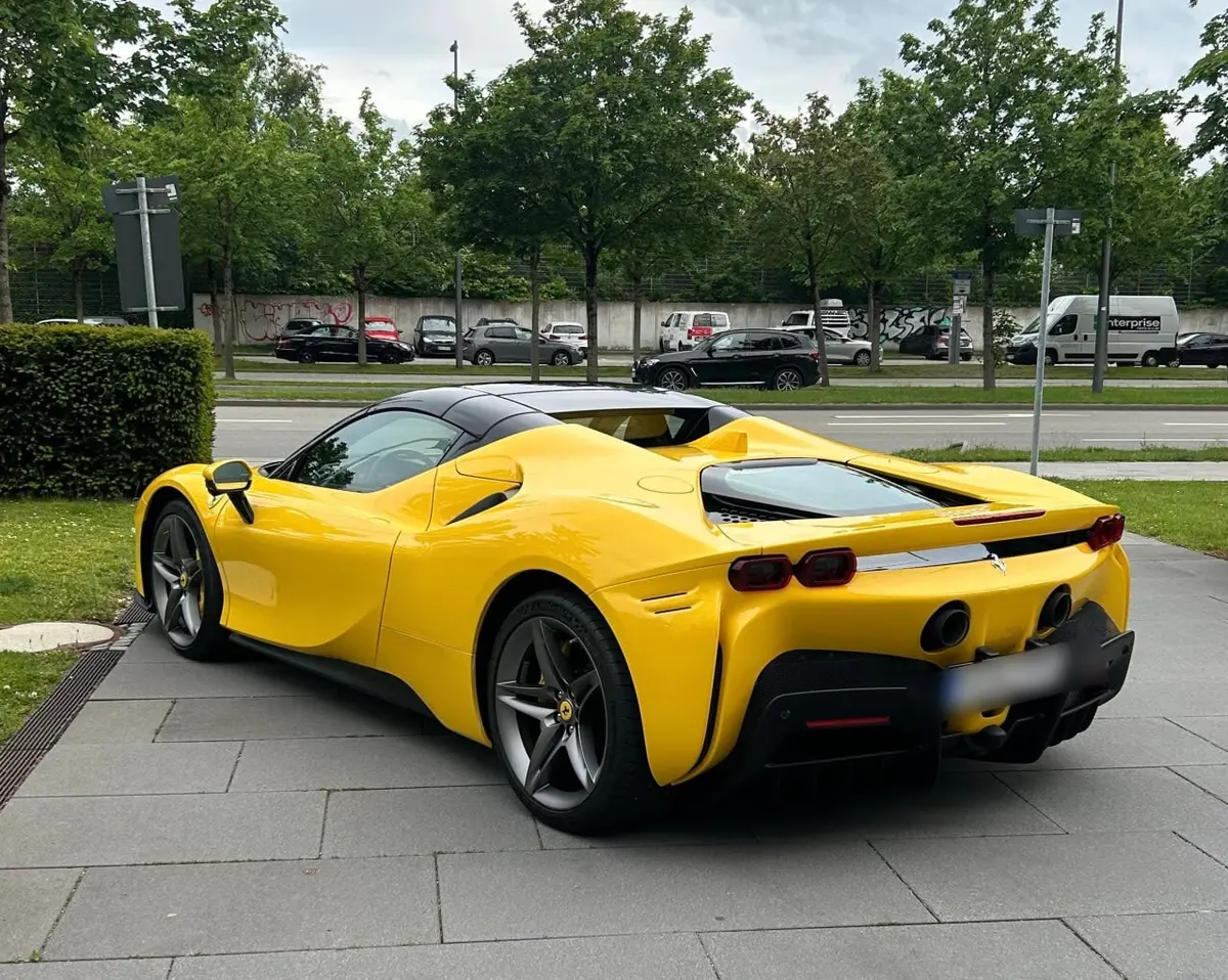 Ferrari SF90 Spider 2024, front view — St. Tropez Luxury Car, Saint-Tropez. Ferrari SF90 Spider in Saint-Tropez The Ferrari SF90 Spider is available for rental in…