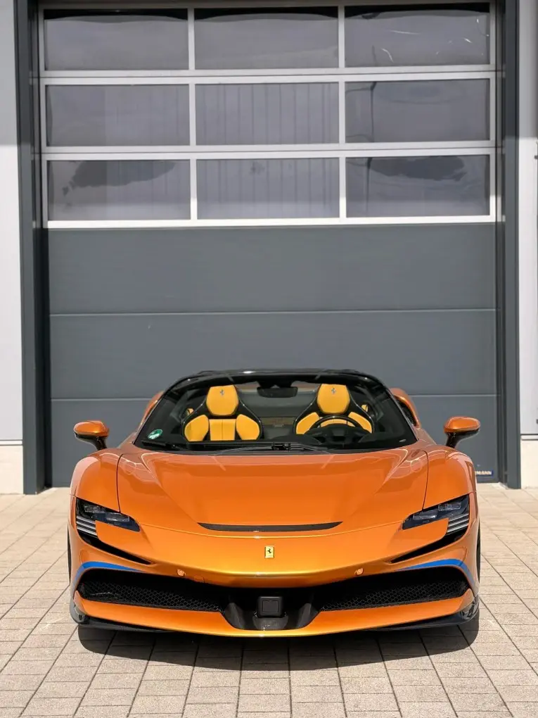 Ferrari SF90 Spider Tailor Made 2025, front view — St. Tropez Luxury Car, Saint-Tropez. Ferrari SF90 Spider Tailor Made in Saint-Tropez The Ferrari SF90 Spider Tailor Made,…