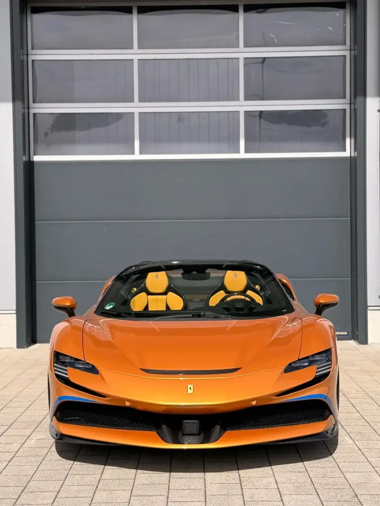 Ferrari SF90 Spider Tailor Made 2025, front view — St. Tropez Luxury Car, Saint-Tropez. Ferrari SF90 Spider Tailor Made in Saint-Tropez The Ferrari SF90 Spider Tailor Made,…