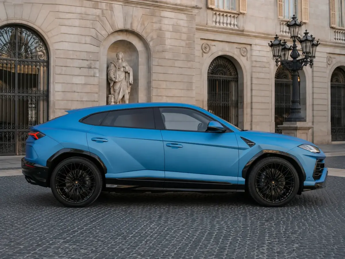 Lamborghini Urus SE 2025, rear view — St. Tropez Luxury Car, Saint-Tropez. Lamborghini Urus SE in Saint-Tropez The 2025 Lamborghini Urus SE is available for rental…