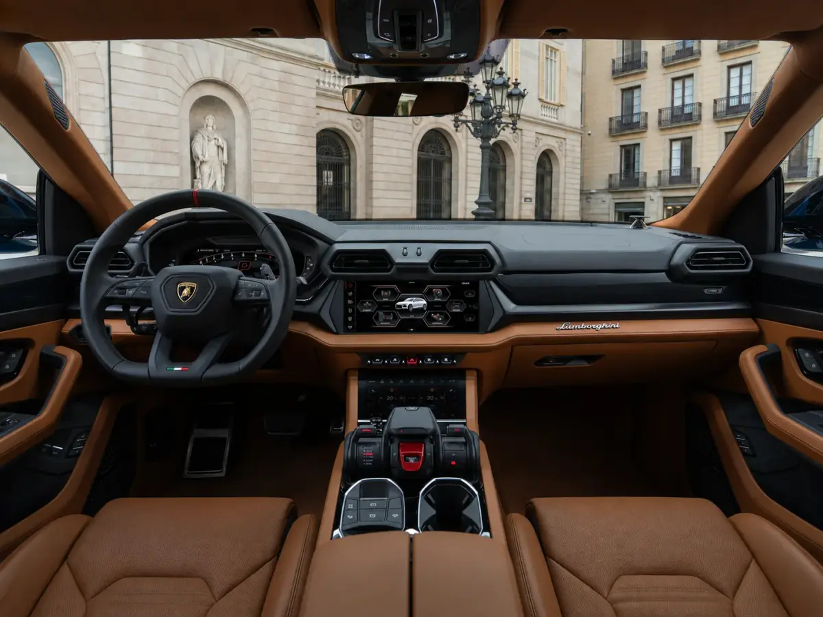 Lamborghini Urus SE 2025, dashboard — St. Tropez Luxury Car, Saint-Tropez. Lamborghini Urus SE in Saint-Tropez The 2025 Lamborghini Urus SE is available for rental…