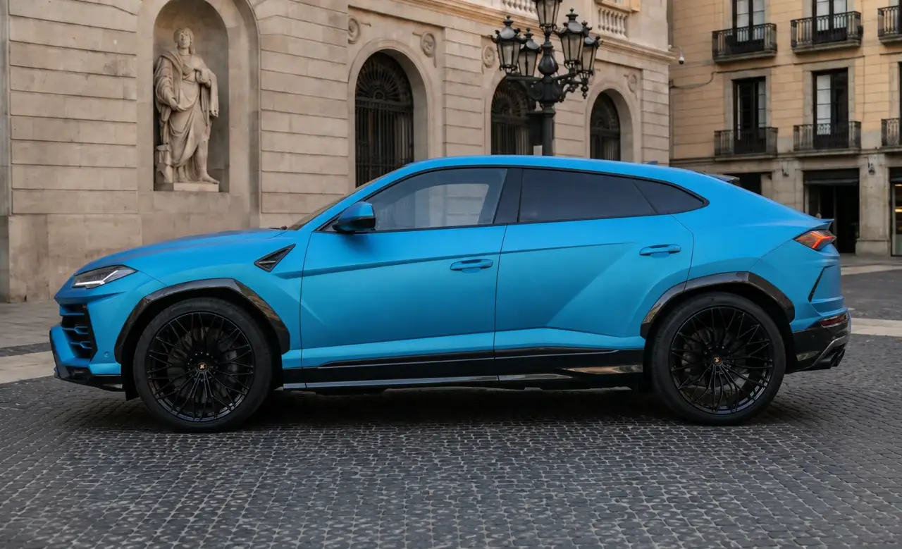 Lamborghini Urus SE 2025, side profile — St. Tropez Luxury Car, Saint-Tropez. Lamborghini Urus SE in Saint-Tropez The 2025 Lamborghini Urus SE is available for rental…