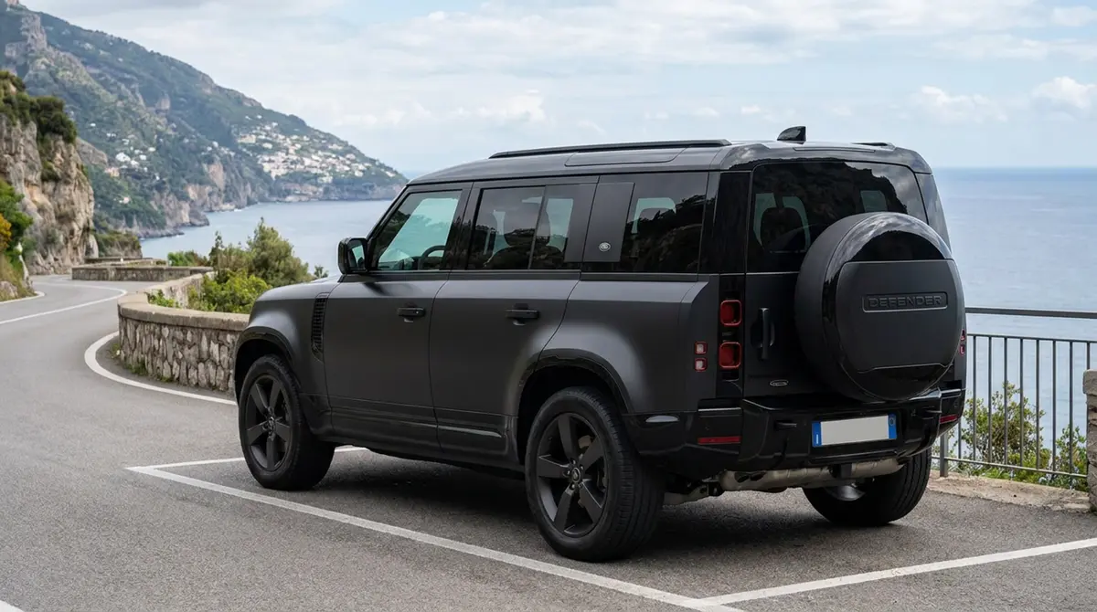 Land Rover Defender 2024, dashboard — St. Tropez Luxury Car, Saint-Tropez. Land Rover Defender in Saint-Tropez The 2024 Land Rover Defender is available for rental…