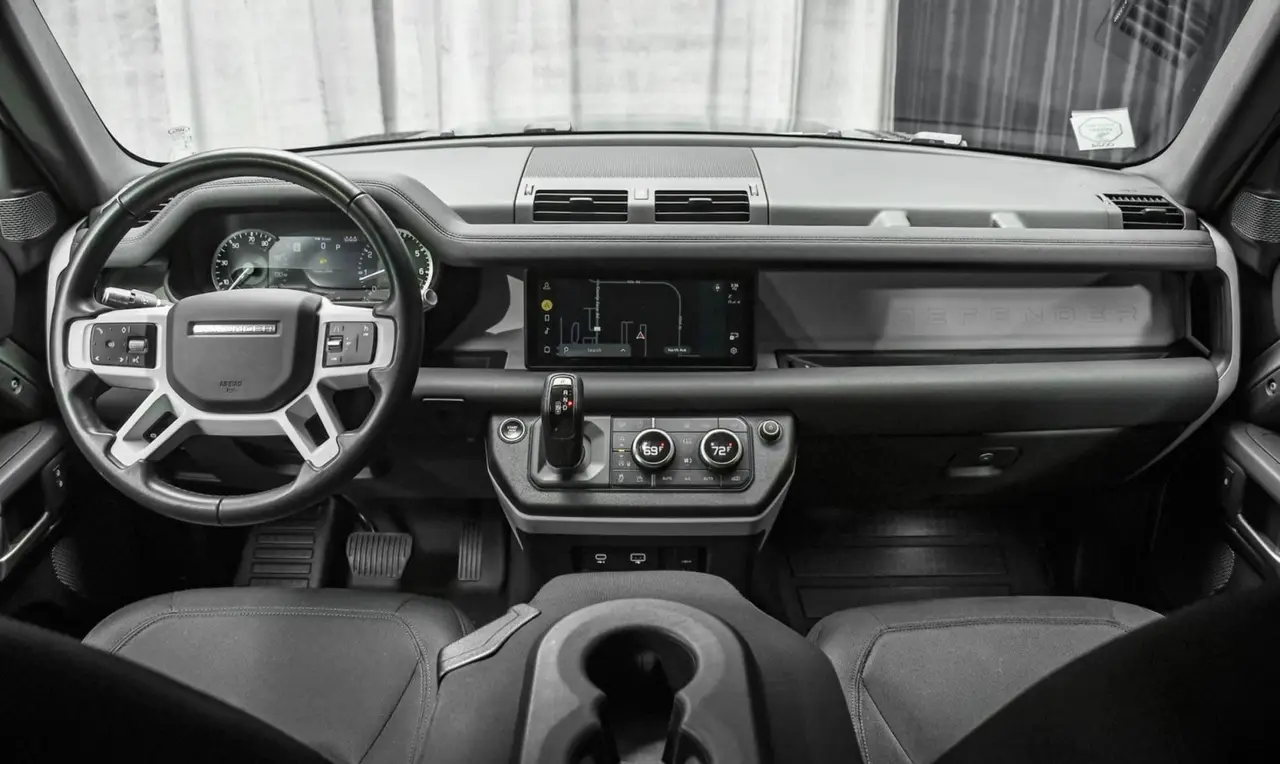 Land Rover Defender X-Dynamic 7 seater 2024, dashboard — St. Tropez Luxury Car, Saint-Tropez. Land Rover Defender X-Dynamic 7 seater in Saint-Tropez The Land Rover Defender X-Dynamic…