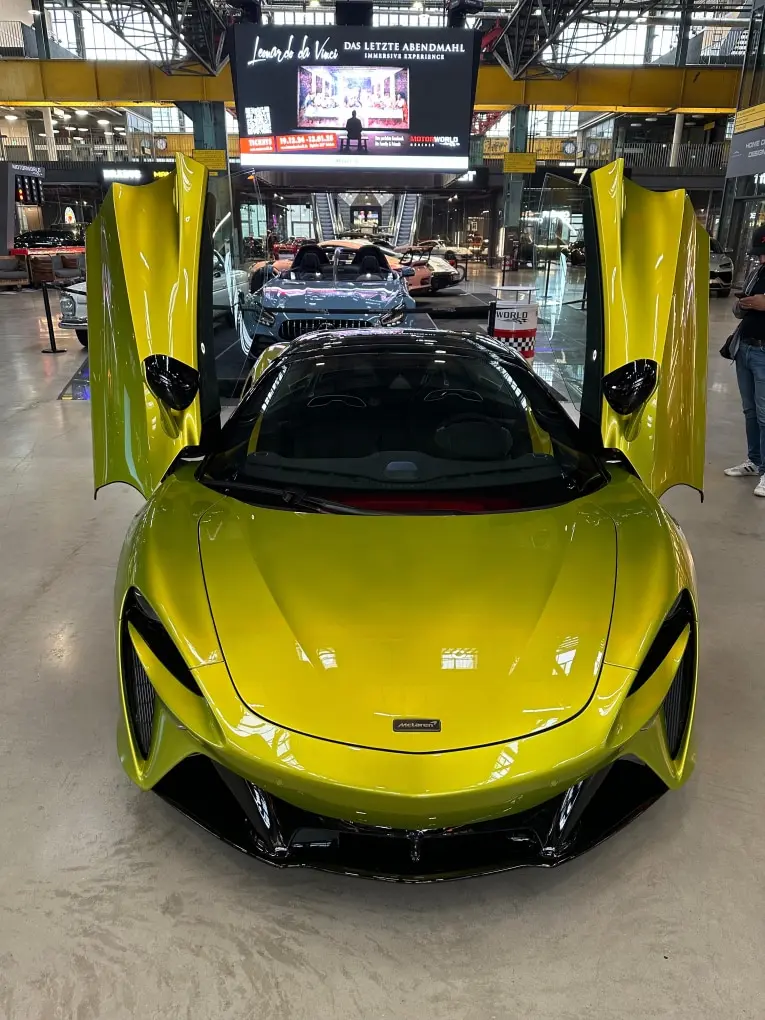 McLaren Artura Spider 2024, rear view — St. Tropez Luxury Car, Saint-Tropez. McLaren Artura Spider in Saint-Tropez The McLaren Artura Spider is available for rental…