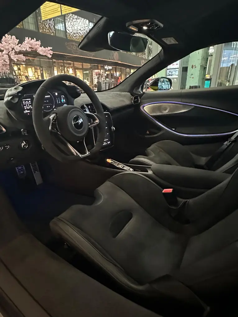McLaren Artura Spider 2024, dashboard — St. Tropez Luxury Car, Saint-Tropez. McLaren Artura Spider in Saint-Tropez The McLaren Artura Spider is available for rental…