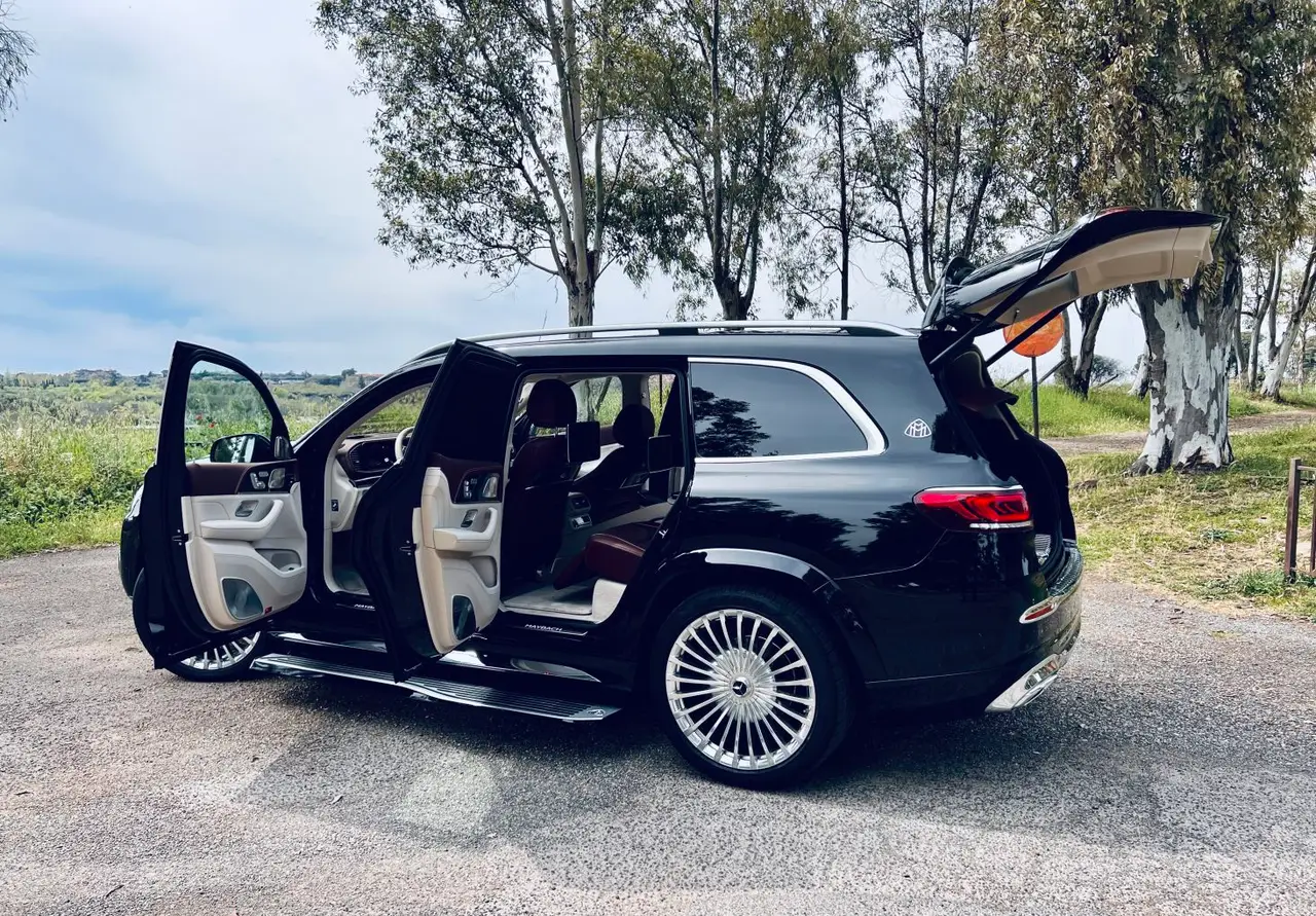Mercedes Benz GLS Maybach 2022, rear view — St. Tropez Luxury Car, Saint-Tropez. Mercedes Benz GLS Maybach in Saint-Tropez The 2022 Mercedes Benz GLS Maybach is available…