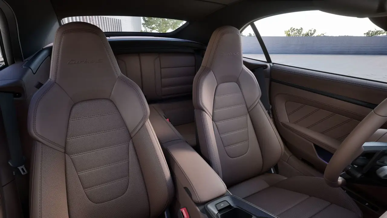 Porsche 911 992 Carrera Turbo S Cabrio 2026, interior — St. Tropez Luxury Car, Saint-Tropez. Porsche 911 992 Carrera Turbo S Cabrio in Saint-Tropez The Porsche 911 992 Carrera Turbo…