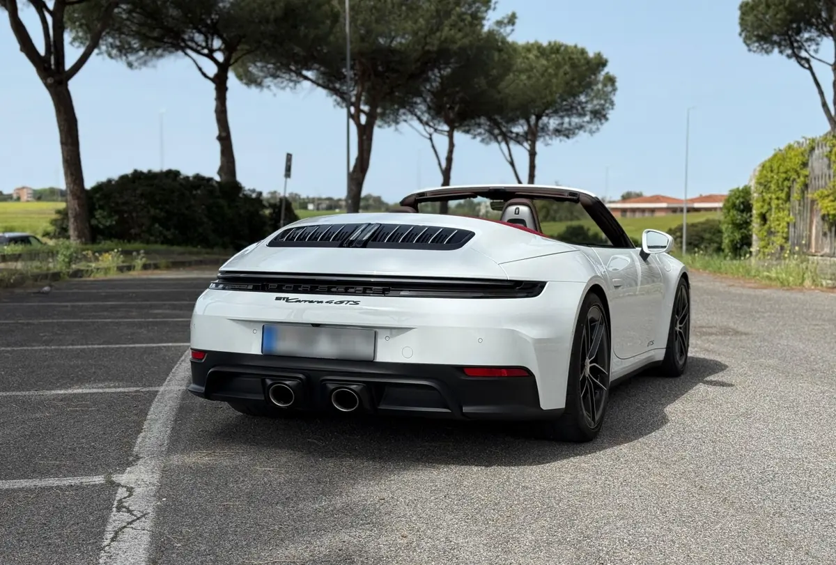 Porsche 992.2 Carrera 4 GTS Cabrio 2025, rear view — St. Tropez Luxury Car, Saint-Tropez. Porsche 992.2 Carrera 4 GTS Cabrio in Saint-Tropez The Porsche 992.2 Carrera 4 GTS Cabrio…