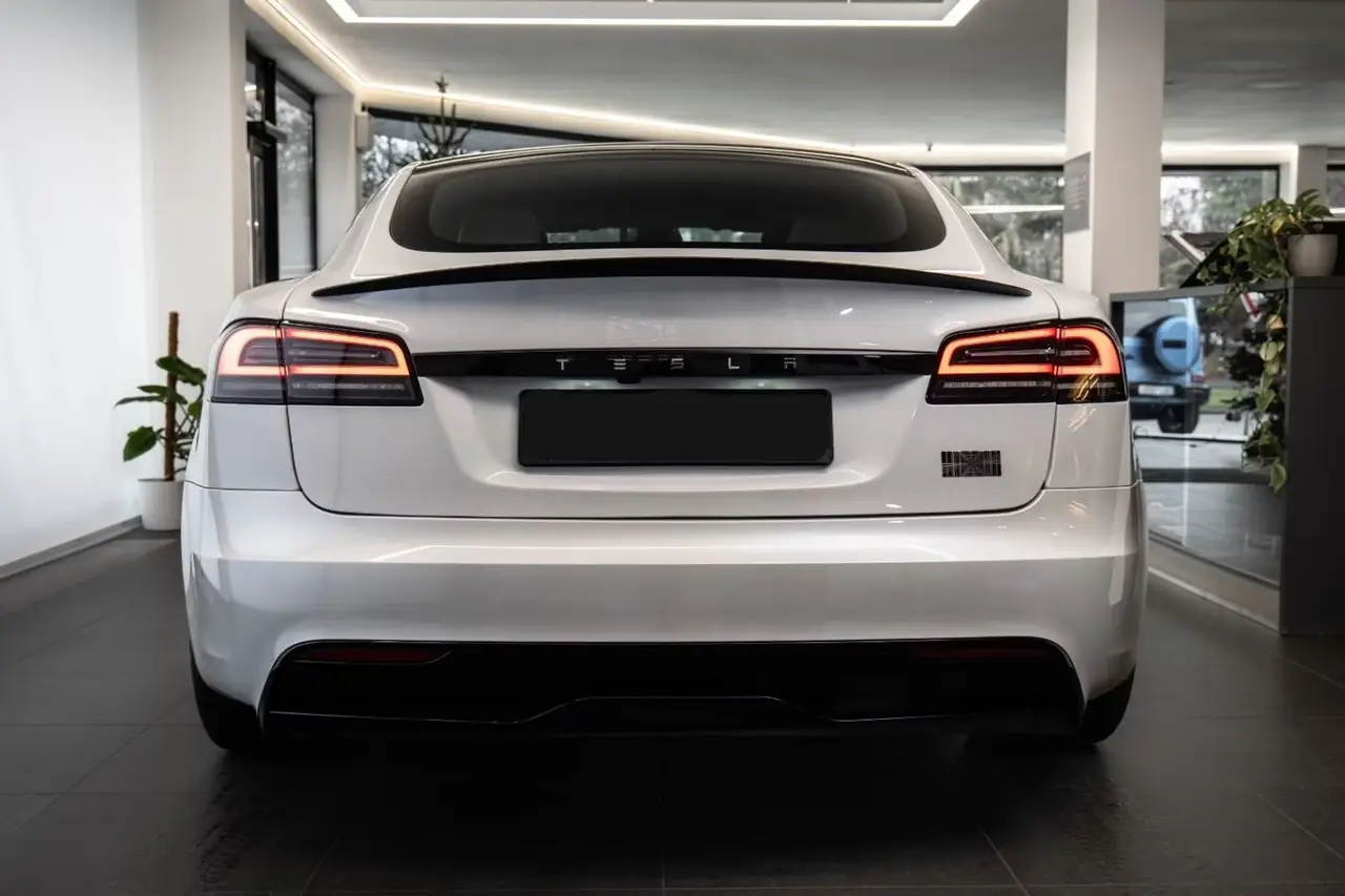 Tesla Model S Plaid 2025, interior — St. Tropez Luxury Car, Saint-Tropez. Tesla Model S Plaid in Saint-Tropez The Tesla Model S Plaid, a 2025 electric model rated…